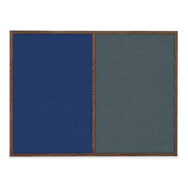 United Visual Products Slim Style Indoor Enclosed Radius Corkbo UVRDS48SB-SATIN-SURF - main